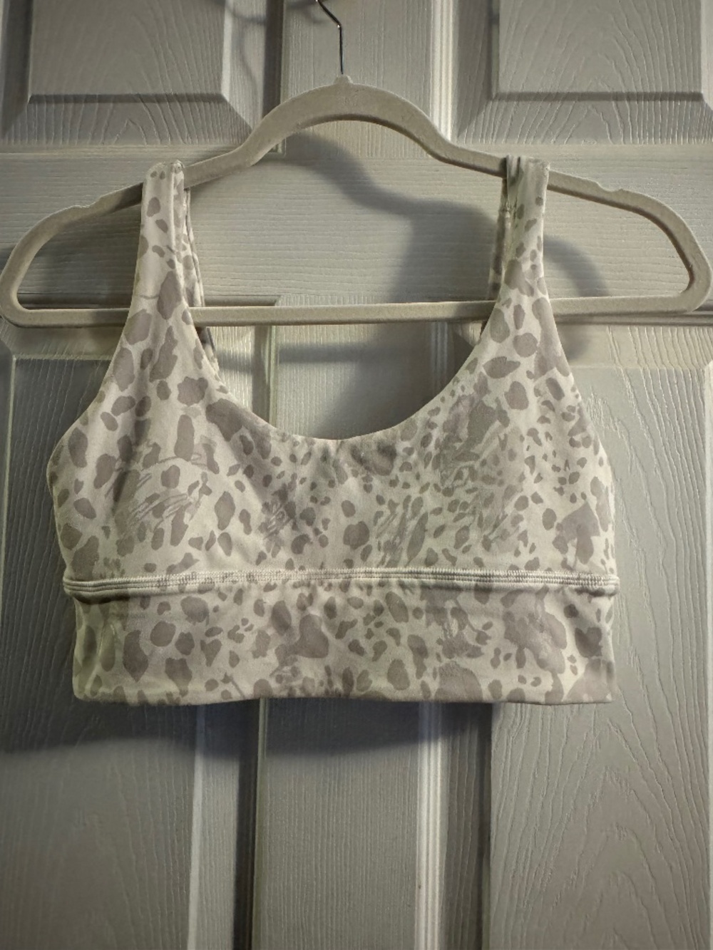 Leopard Camo White Opal Lululemon Align Bra